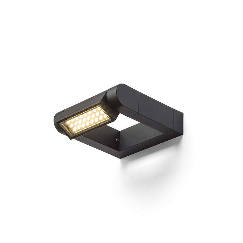RENDL RENDL AQUE nástěnná matná černá 230V LED 8W IP54 3000K R12623