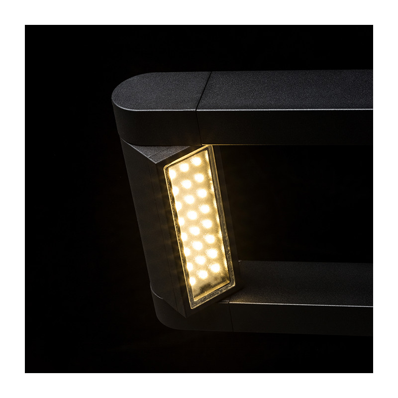 RENDL RENDL AQUE nástěnná matná černá 230V LED 8W IP54 3000K R12623