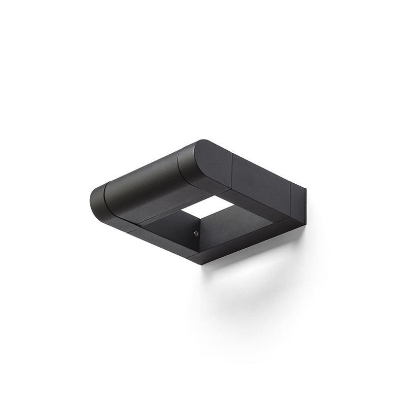 RENDL RENDL AQUE nástěnná matná černá 230V LED 8W IP54 3000K R12623