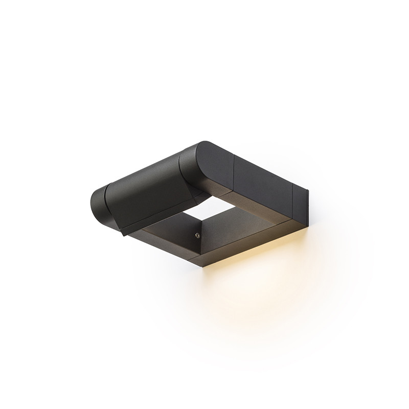 RENDL RENDL AQUE nástěnná matná černá 230V LED 8W IP54 3000K R12623