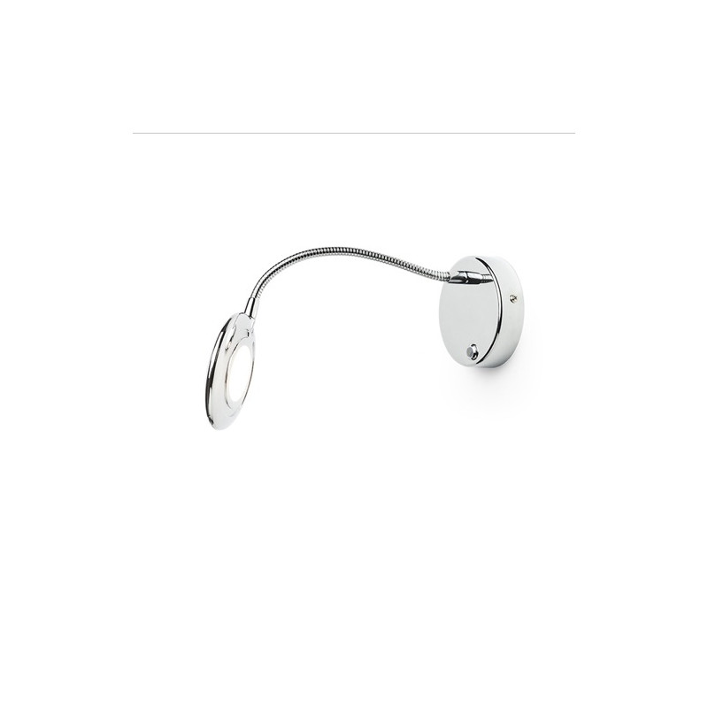 RENDL RENDL FLAP nástěnná chrom 230V LED 4.2W 120° 3000K R12943
