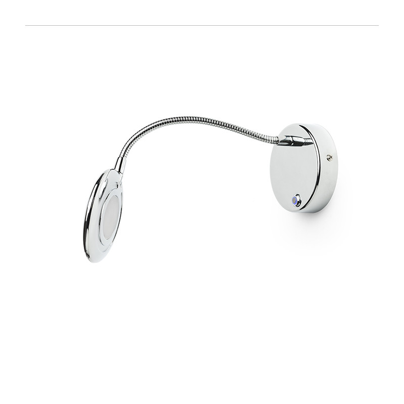 RENDL RENDL FLAP nástěnná chrom 230V LED 4.2W 120° 3000K R12943