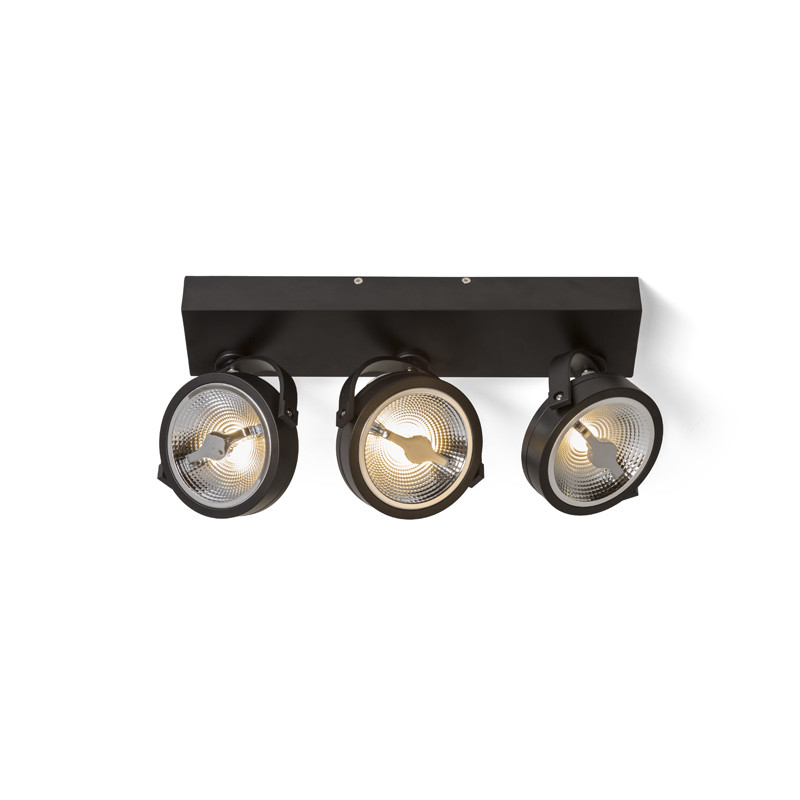 RENDL RENDL KELLY LED III DIMM nástěnná černá 230V LED 3x12W 24° 3000K R13109