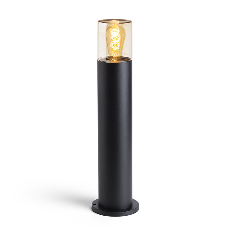 RENDL RENDL QUINN 60 stojanová černá jantarové sklo 230V LED E27 11W IP54 R14497