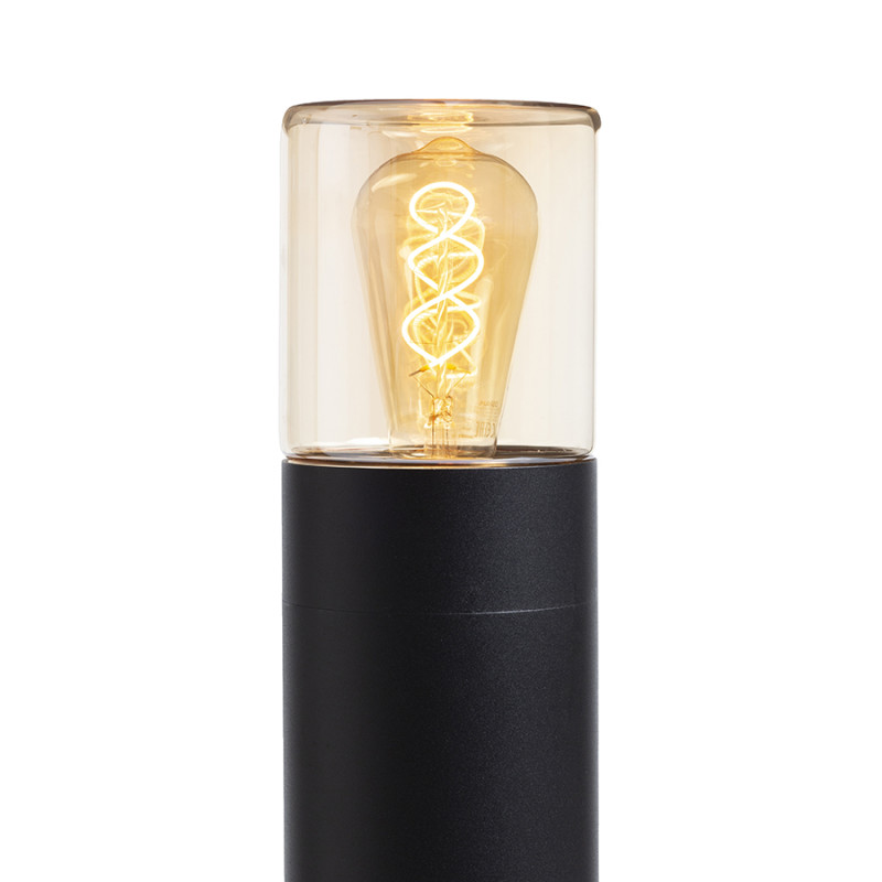 RENDL RENDL QUINN 60 stojanová černá jantarové sklo 230V LED E27 11W IP54 R14497