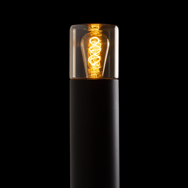 RENDL RENDL QUINN 60 stojanová černá jantarové sklo 230V LED E27 11W IP54 R14497