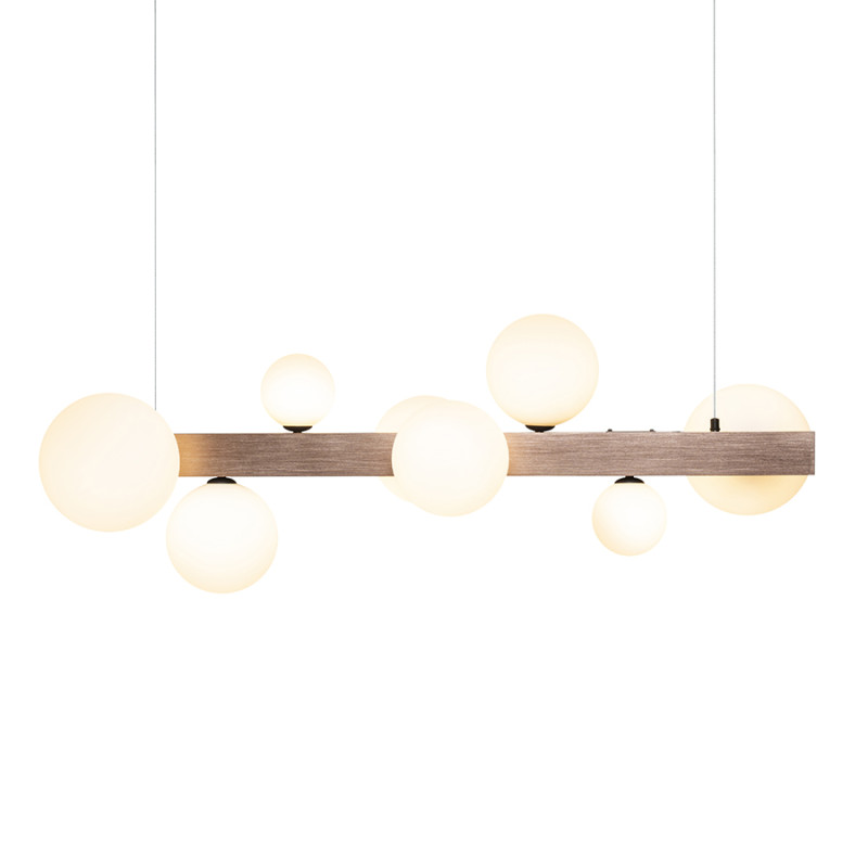 RENDL RENDL KASSANDRA závěsná opálové sklo/česaný bronz 230V G9 8x6W R14554