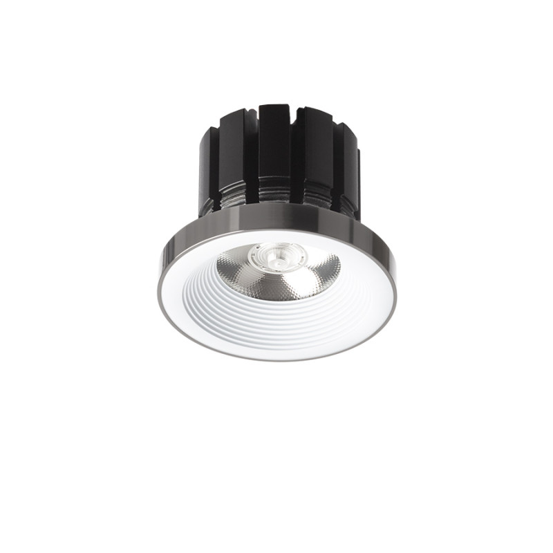RENDL RENDL SHARM PLUS zápustná bílá černý chrom 230V LED 10W 24° 3000K R14563