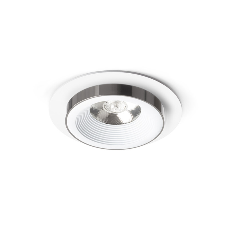 RENDL RENDL SHARM R I zápustná bílá černý chrom 230V LED 10W 24° 3000K R14567