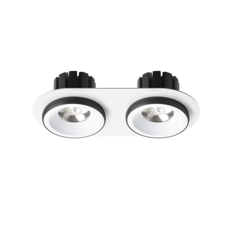RENDL RENDL SHARM R II zápustná bílá/černá 230V LED 2x10W 24° 3000K R14572