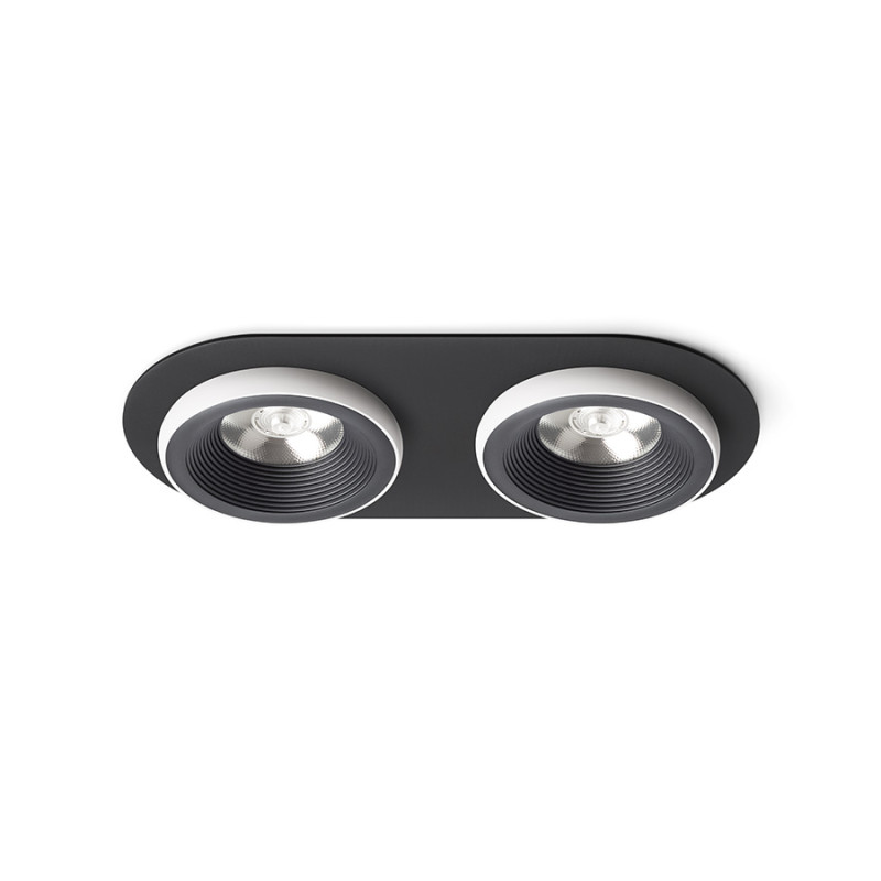 RENDL RENDL SHARM R II zápustná černá/bílá 230V LED 2x10W 24° 3000K R14573