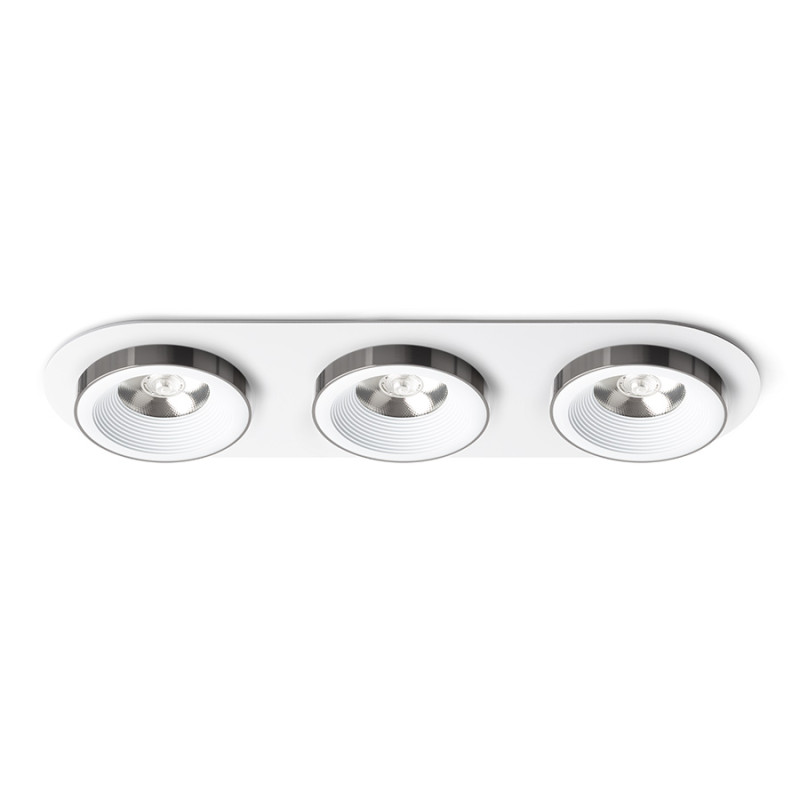 RENDL RENDL SHARM R III zápustná bílá černý chrom 230V LED 3x10W 24° 3000K R14575