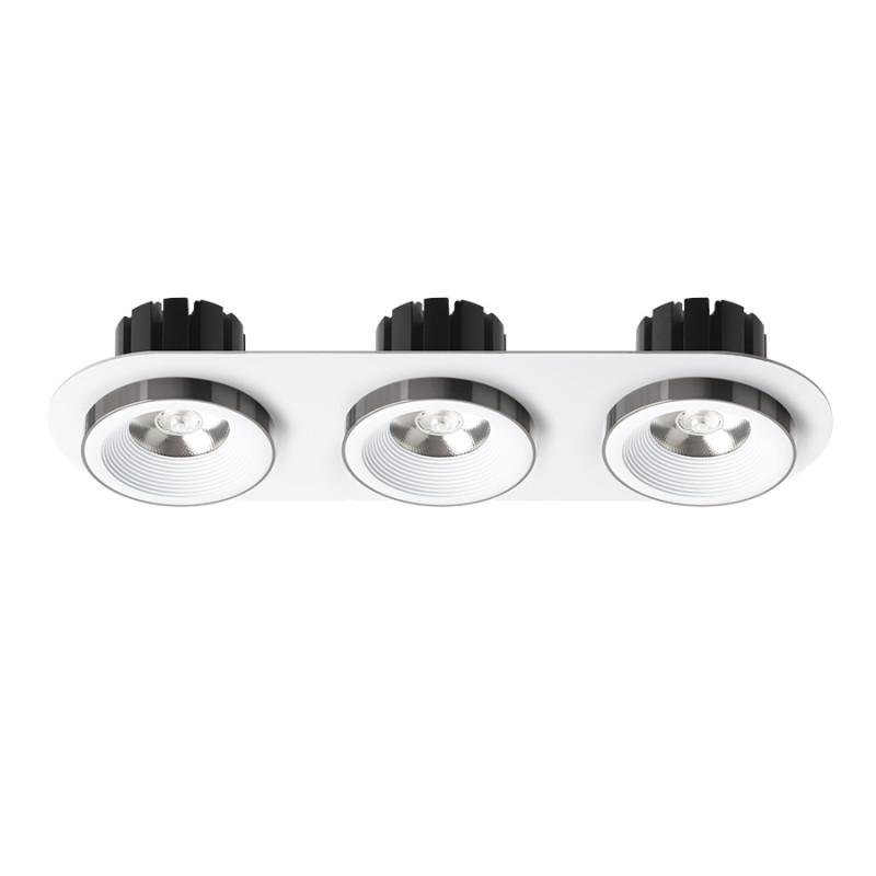RENDL RENDL SHARM R III zápustná bílá černý chrom 230V LED 3x10W 24° 3000K R14575