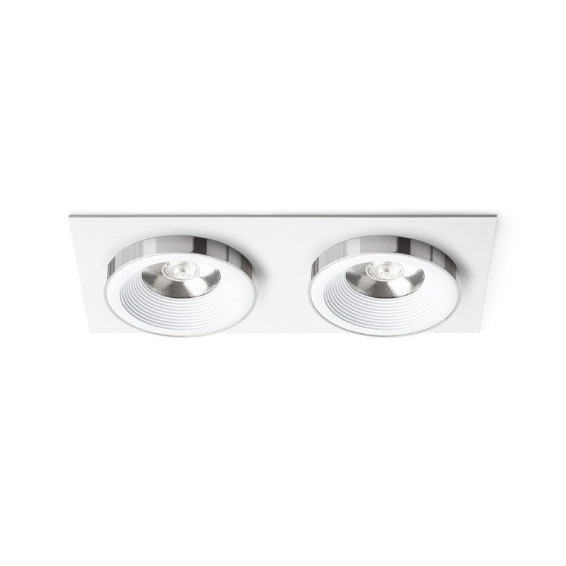 RENDL RENDL SHARM SQ II zápustná bílá chrom 230V LED 2x10W 24° 3000K R14582