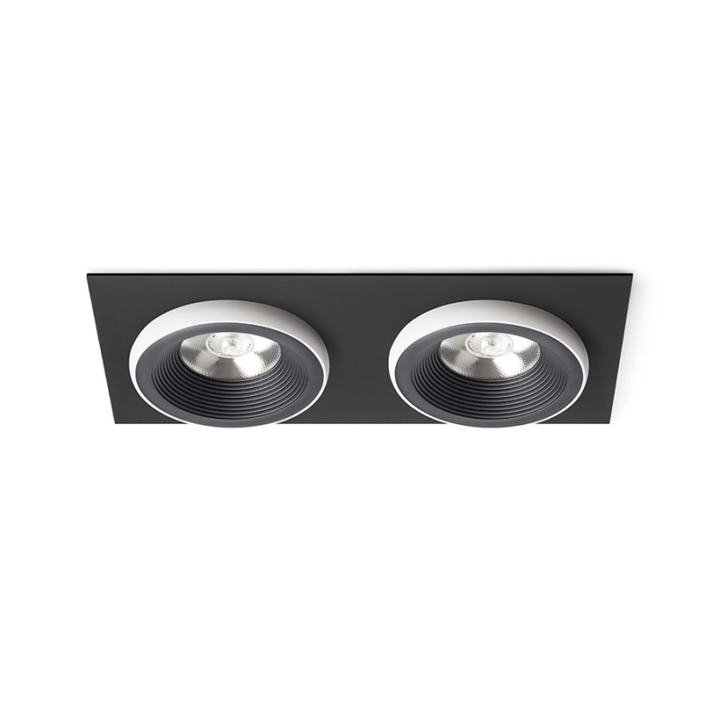 RENDL RENDL SHARM SQ II zápustná černá/bílá 230V LED 2x10W 24° 3000K R14585