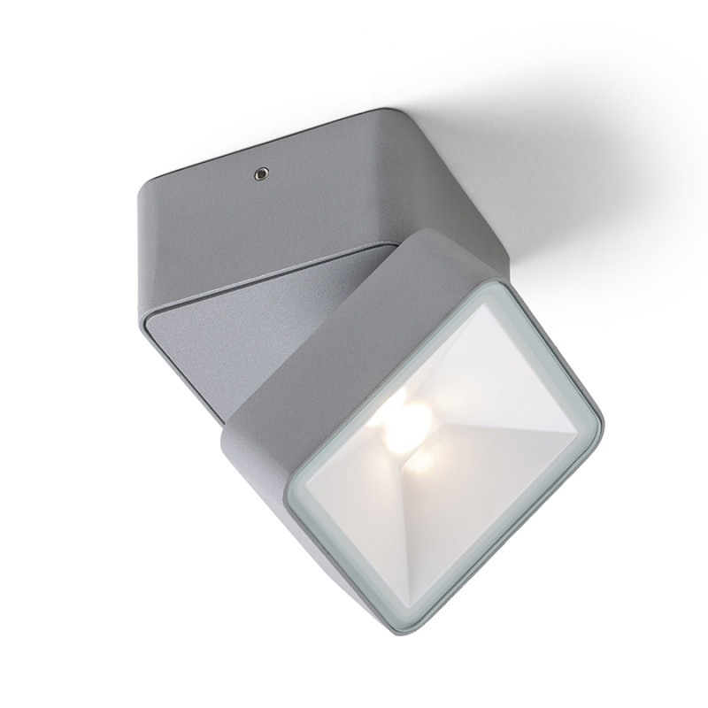 RENDL RENDL FLAVIO SQ přisazená světle šedá 230V LED 6W 110° IP54 3000K R14591