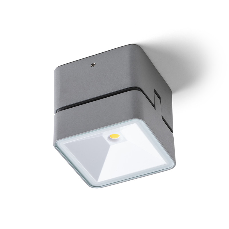 RENDL RENDL FLAVIO SQ přisazená světle šedá 230V LED 6W 110° IP54 3000K R14591