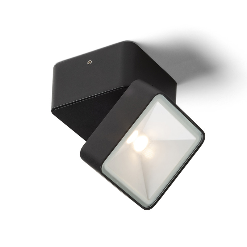 RENDL RENDL FLAVIO SQ přisazená černá 230V LED 6W 110° IP54 3000K R14592