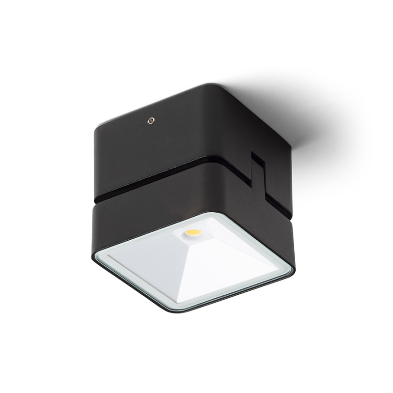 RENDL RENDL FLAVIO SQ přisazená černá 230V LED 6W 110° IP54 3000K R14592