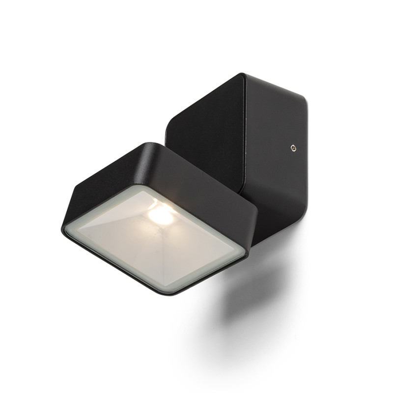 RENDL RENDL FLAVIO SQ přisazená černá 230V LED 6W 110° IP54 3000K R14592