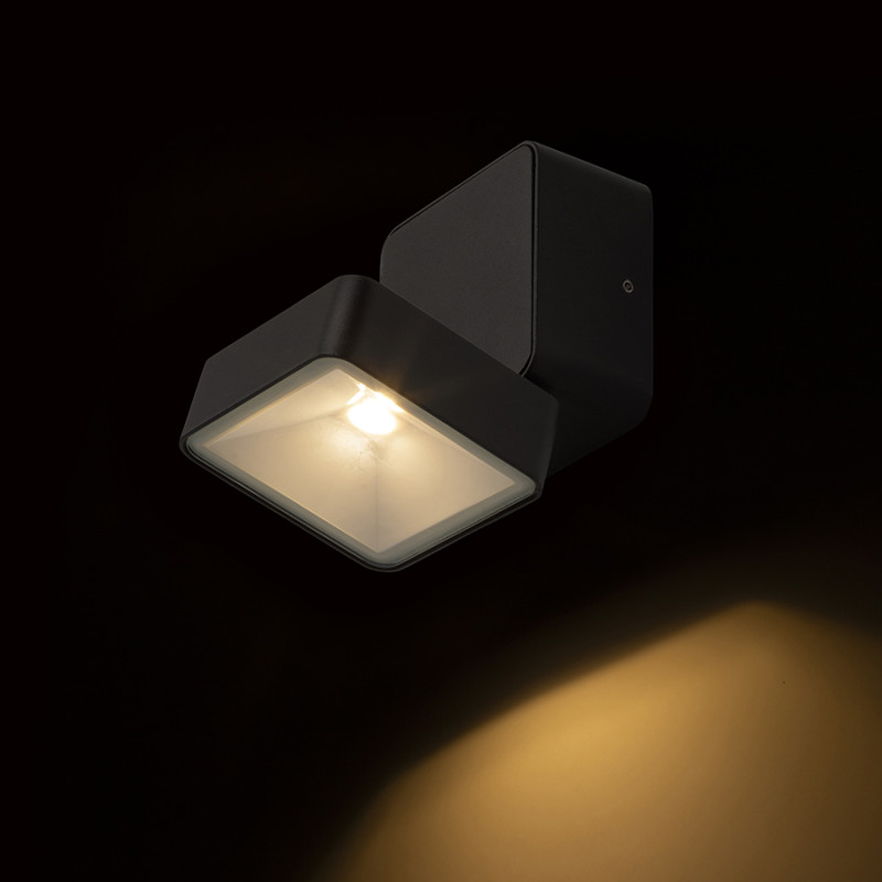 RENDL RENDL FLAVIO SQ přisazená černá 230V LED 6W 110° IP54 3000K R14592