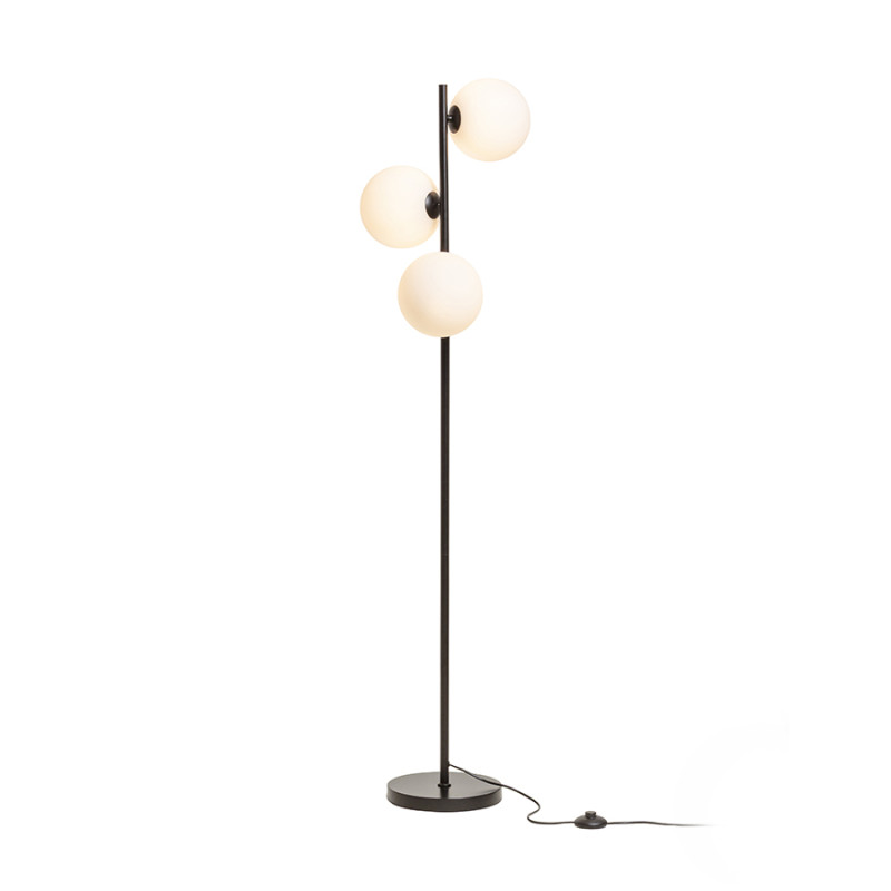 RENDL RENDL ETHERIA stojanová černá opálové sklo 230V LED G9 3x7W R14593