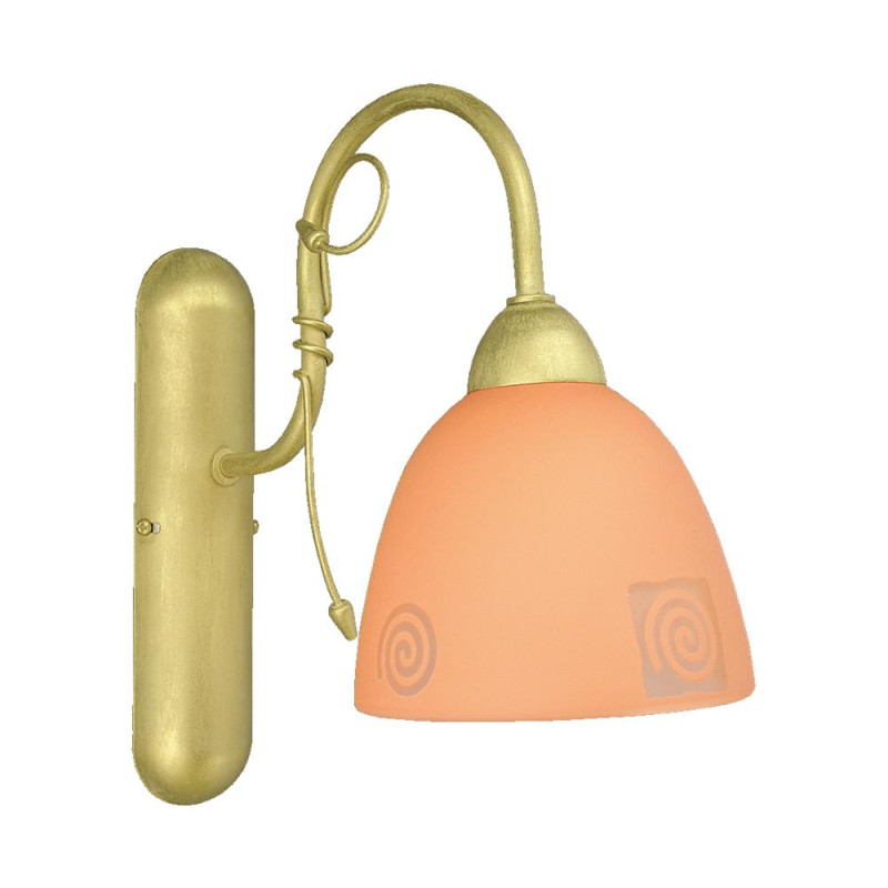PREZENT ROTO II. 1xE27/60W, GOLD C./ORANGE GLASS