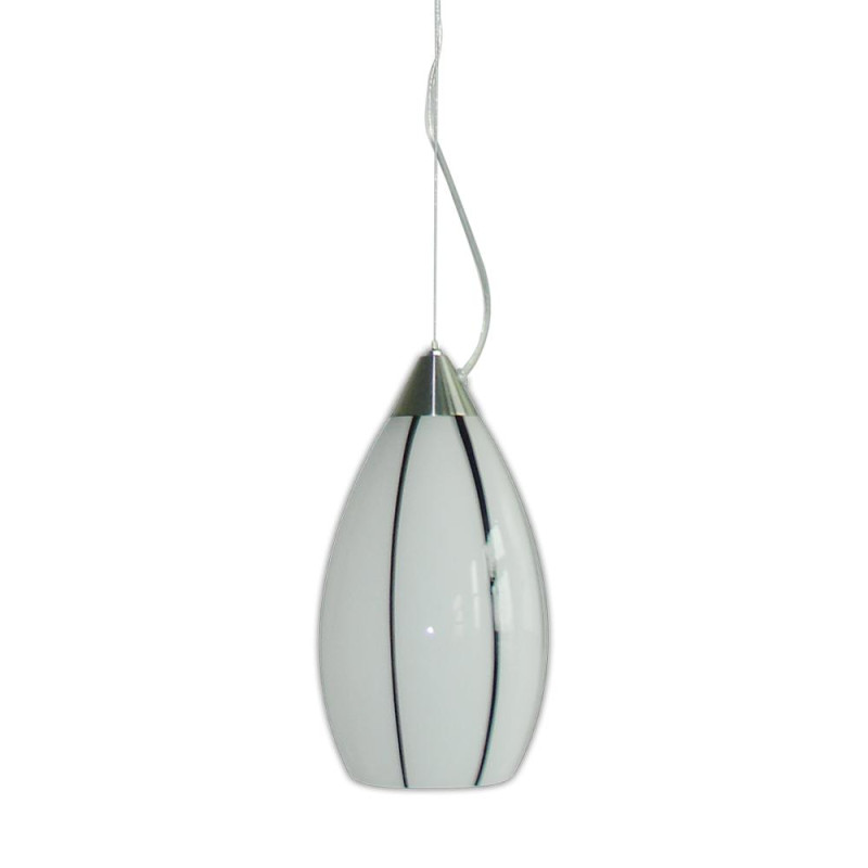 PREZENT AXIA 1xE27/60W, WHITE-BROWN STRIPES