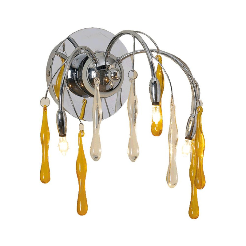 PREZENT SALYX 3xG4/20W, CHROME/HONEY, WALL