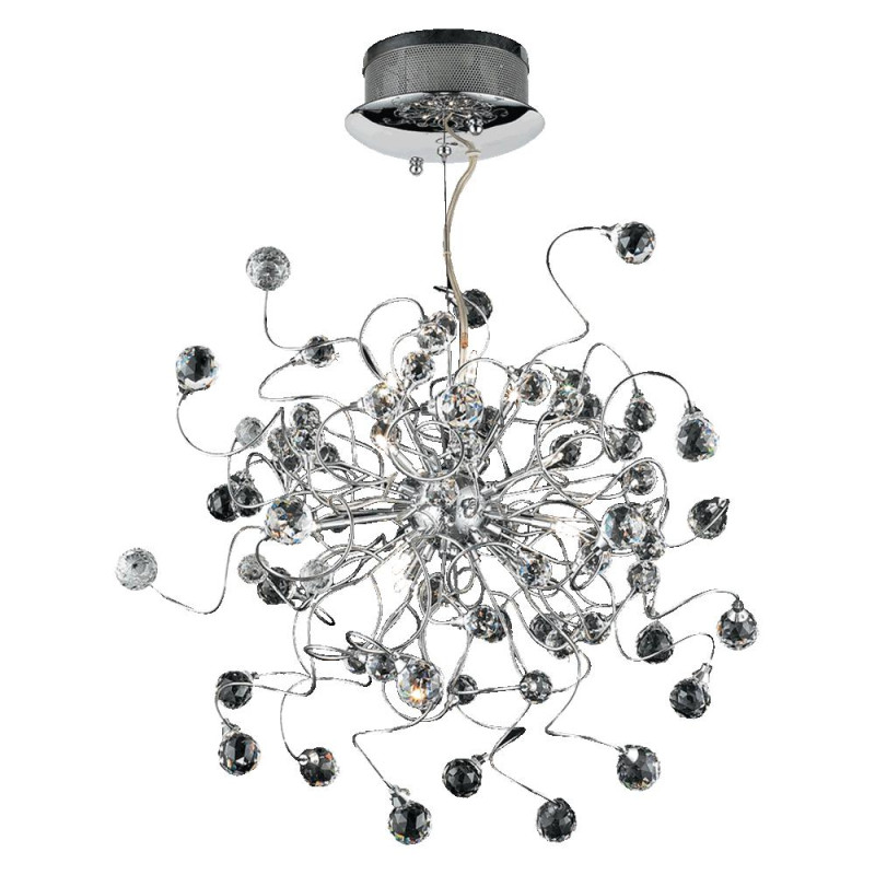 LUXERA CRYSTAL 12xG4/20W, CHROME/CLEAR