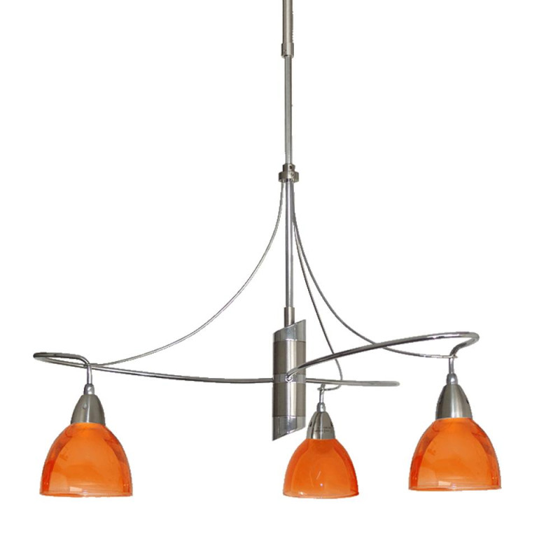 PREZENT CARRAT I. 3xE14/40W, NS-CHROME/ORANGE