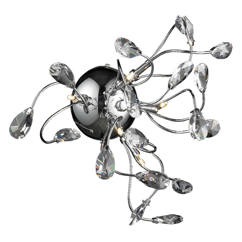 LUXERA CRYSTAL 6xG4/10W, CHROME/CLEAR