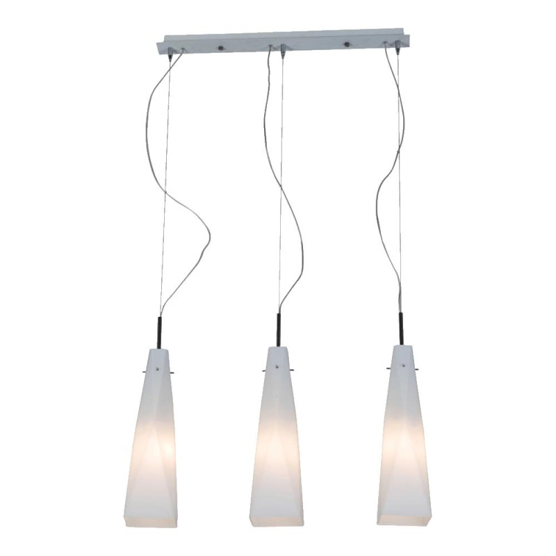 LUXERA CASSABLANCA 3xE14/60W,CHR,OPAL