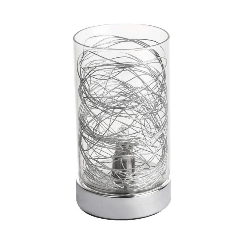 PREZENT KNITT 1xG9/33W, CHROME/SILVER