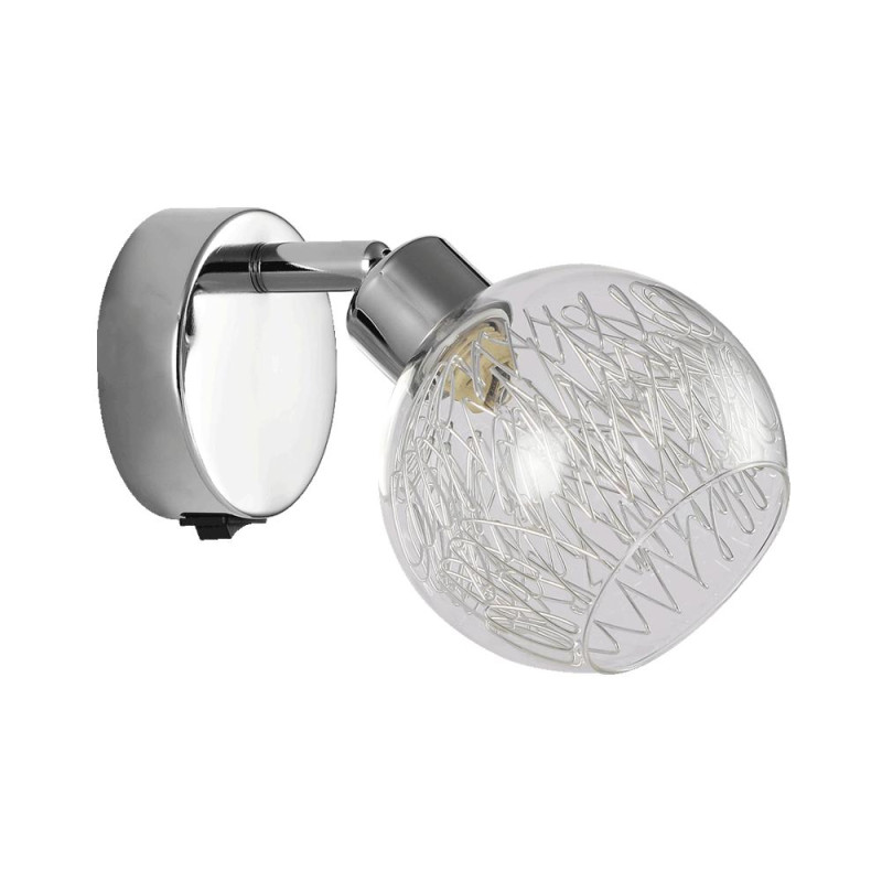 PREZENT WIRO 1xG9/33W, CHROME/CLEAR-SILVER