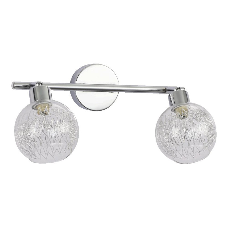 PREZENT WIRO 2xG9/33W, CHROME/CLEAR-SILVER