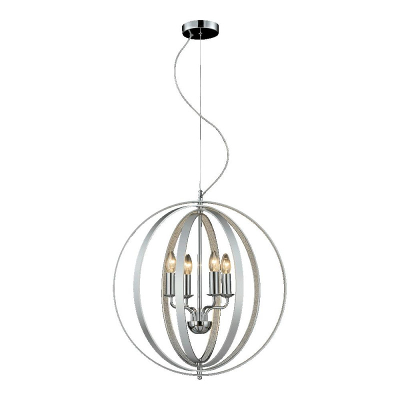 LUXERA AURUM 4xE14/40W, CHROME/SILVER