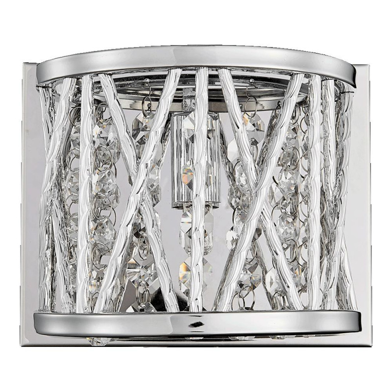 LUXERA STIXX 1xG9/33W, SILVER/CLEAR, WALL