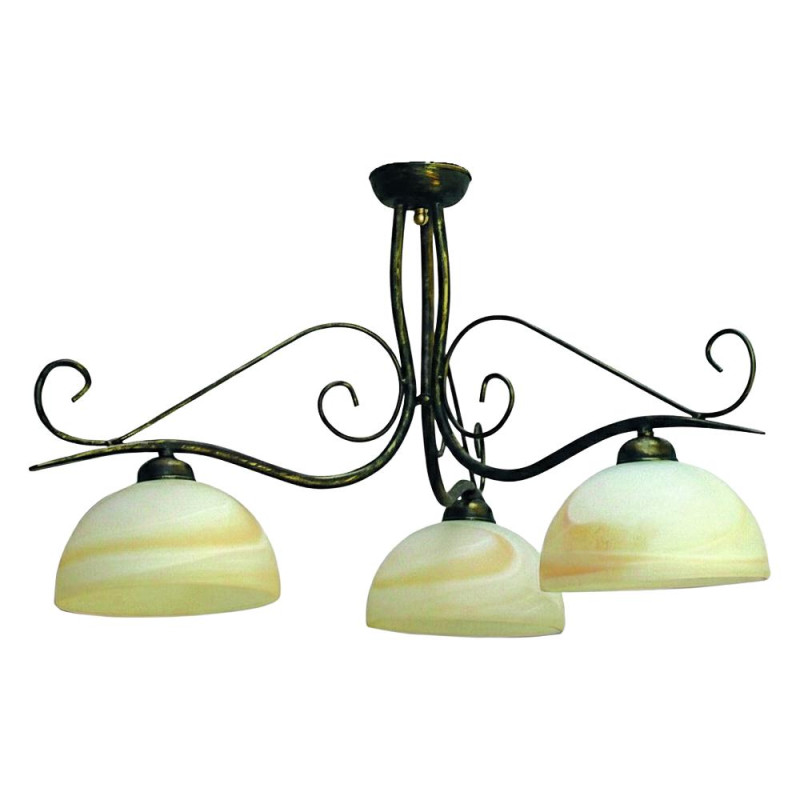 PREZENT FIONA 3xE27/60W, ANT.BROW/ALABAS,PENDANT