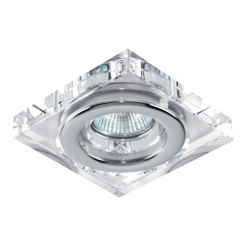 EMITHOR DOWNLIGHT GU10/50W, CRYSTAL/CHR ALU,IP55