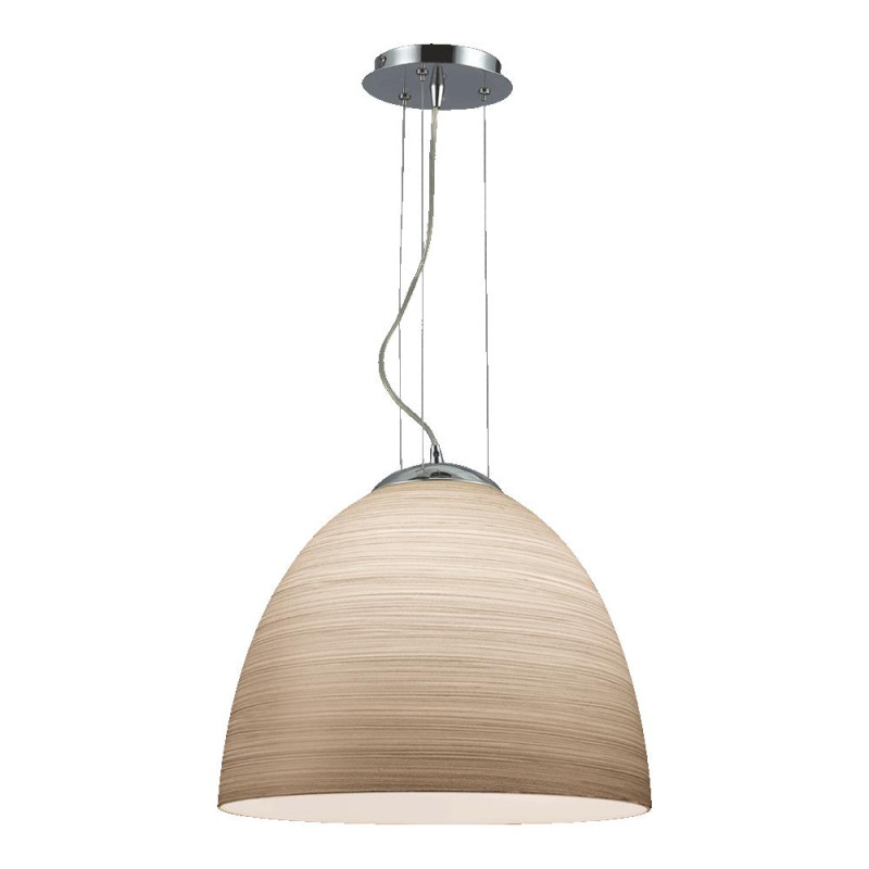 LUXERA CONTURA 1xE27/100W, CHROME/BROWN LINE