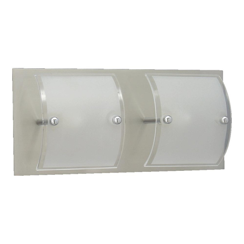 PREZENT BRICK, 2xG9/33W,N.SATIN/CHROME/MATT