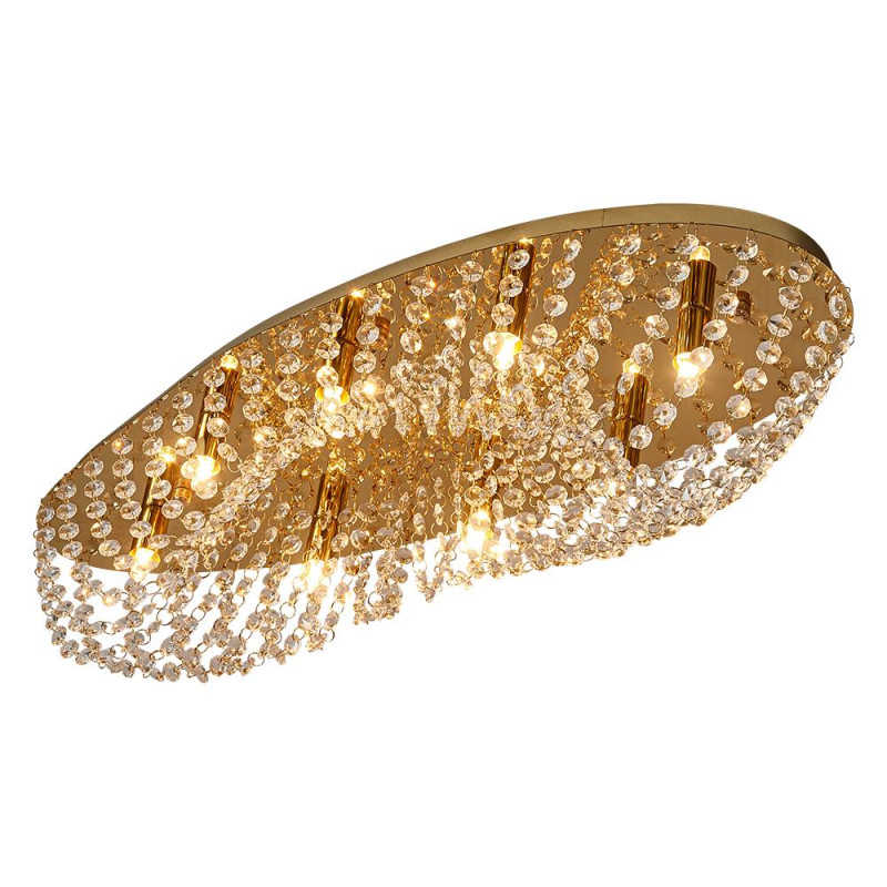 LUXERA ELIPTHON 8xG9/33W, GOLD/CLEAR