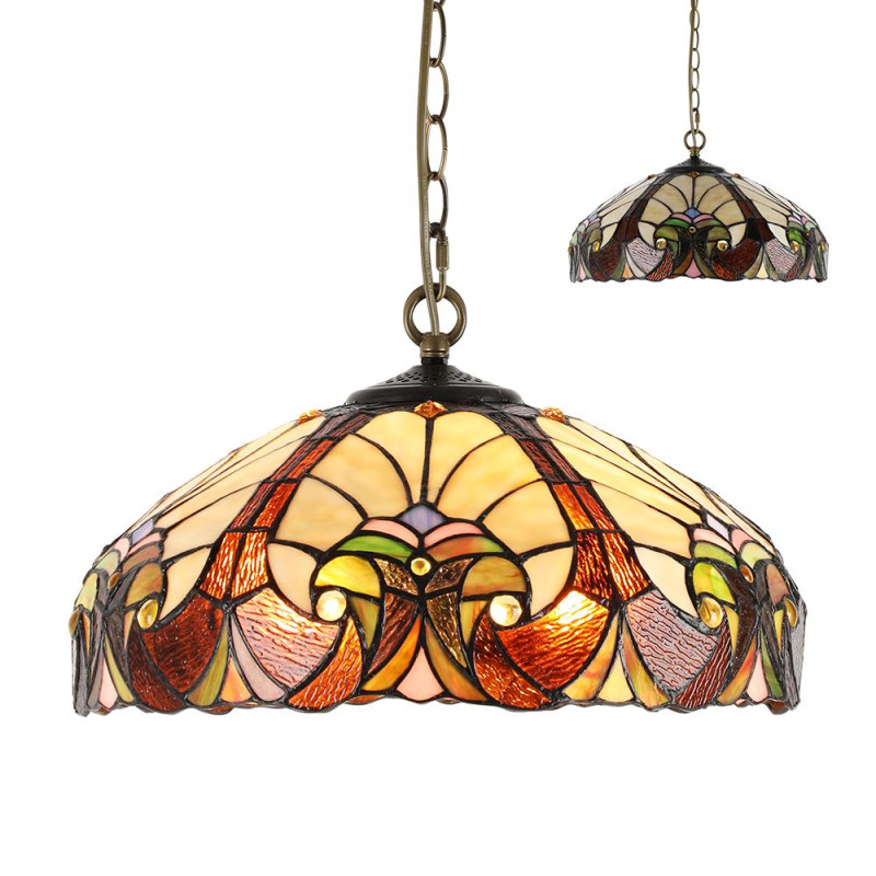 PREZENT TIFFANY XX. 2xE27/60W, PENDANT
