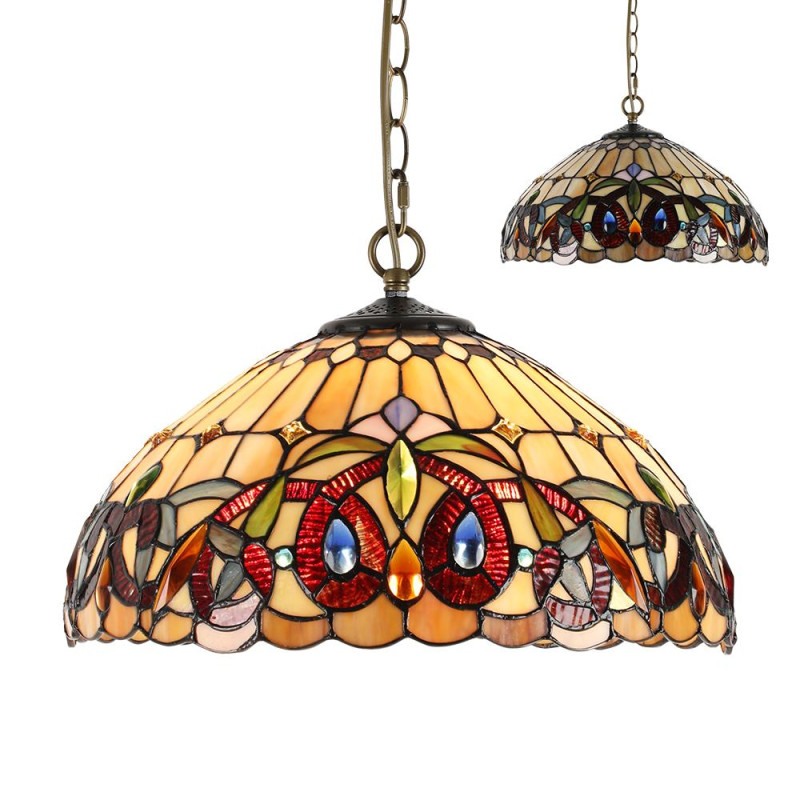 PREZENT TIFFANY XXI. 2xE27/60W, PENDANT