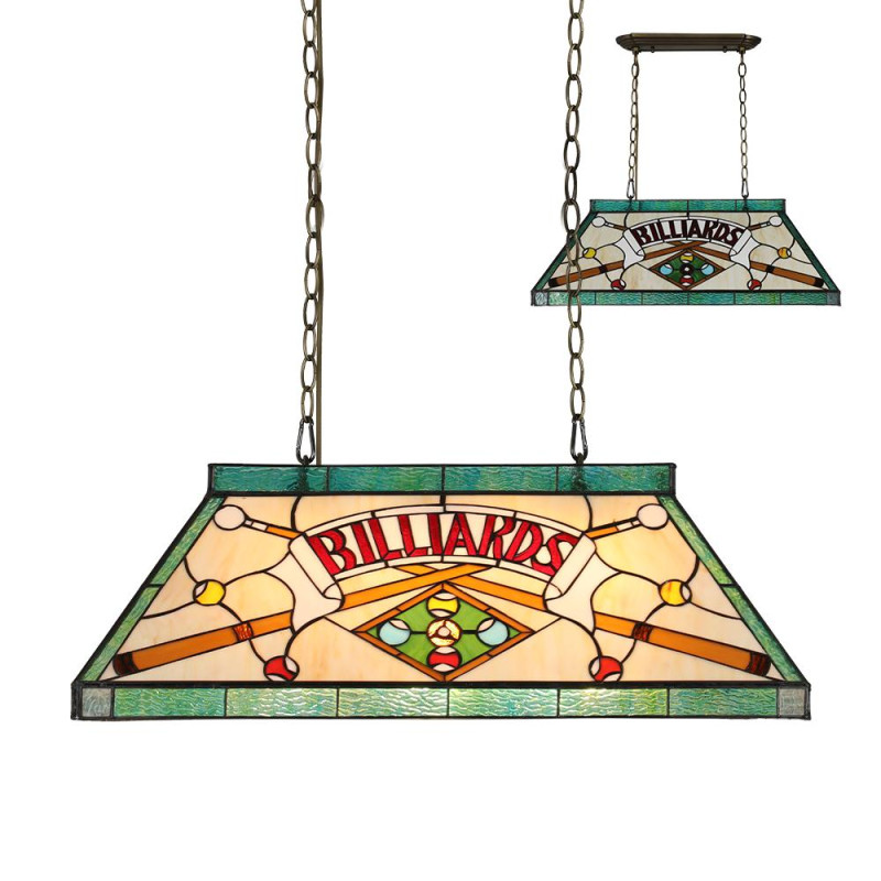 PREZENT TIFFANY XII. 3xE27/60W, PENDANT BILLIARD