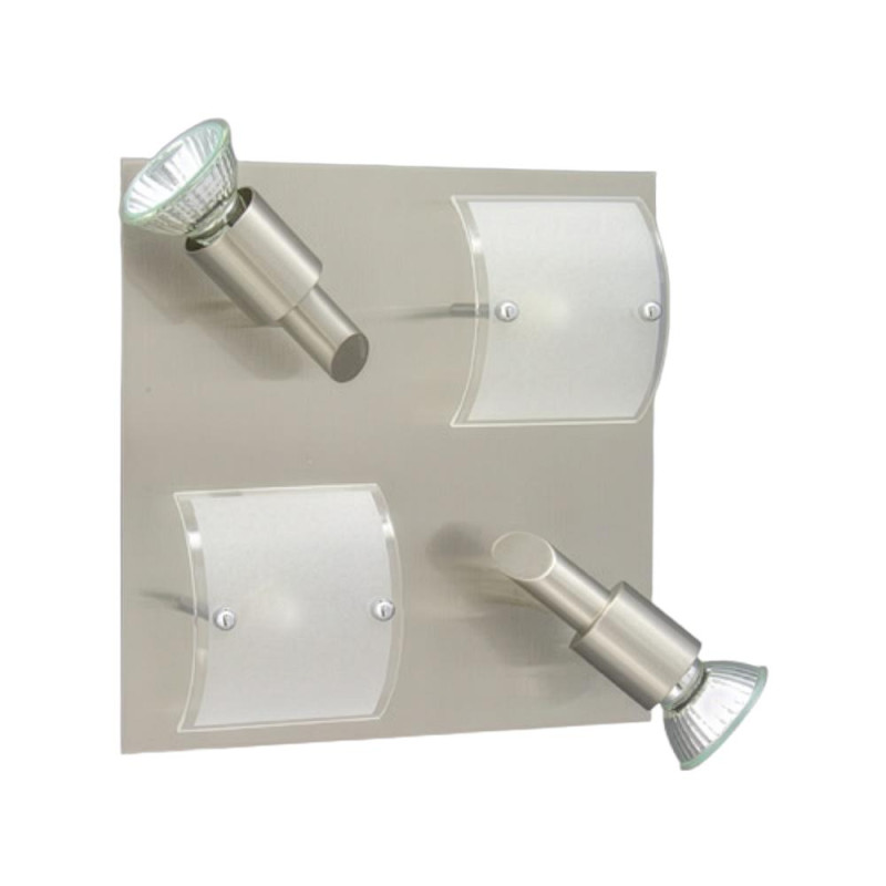 PREZENT BRICK,2xG9/50W,2xGU10/40W,N.SATIN/CHR