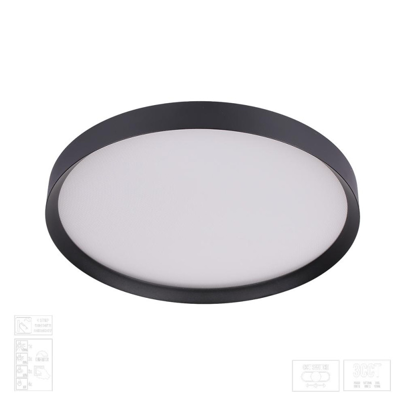 LUXERA MAYSA LED/36W,3000-6000K, BLACK