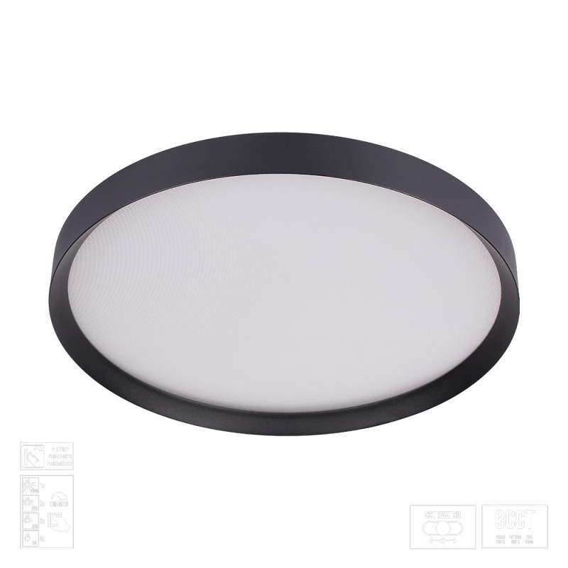 LUXERA MAYSA LED/42W,3000-6000K, BLACK