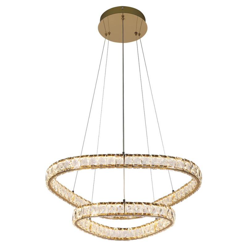 LUXERA MIST LED/65W,4000K,GOLD, PENDANT DUO